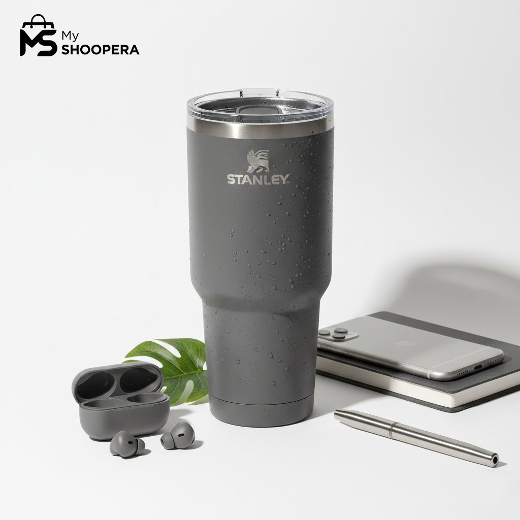 Stanley Quencher H2.0 FlowState™ Tumbler - Charcoal Grey (40oz) | Professional Edition - Image 2