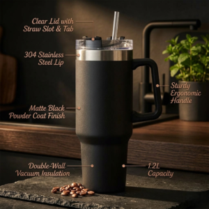 40 Oz (1200ML) Stainless Steel Vacuum Insulated Tumbler with Straw –Random Colors | Stanley